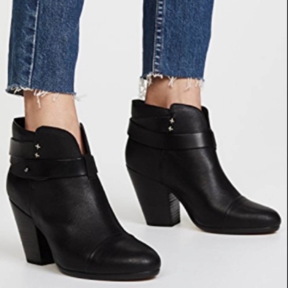 Rag & Bone Harrow Booties Black EUC